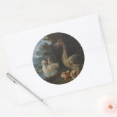 Enten Guinea Schweine und ein Kaninchen in einem b Runder Aufkleber (Umschlag)