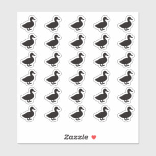 Enten-Hochzeitsplatz-Karten Essen Mahlzeit Menü Au Aufkleber