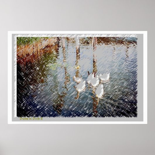 Enten im Dock ll Poster (Vorne)