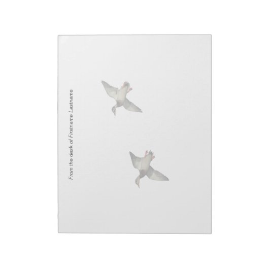 Enten im Flight Notepad Notizblock (Rotiert)