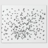 Enten-im Flug - Enten-Jagd-Kunst Geschenkpapier (Flach)