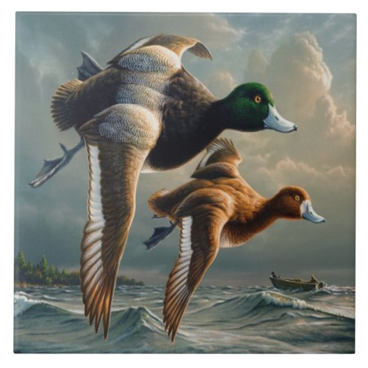 Enten im Flug Fliese (Vorderseite)