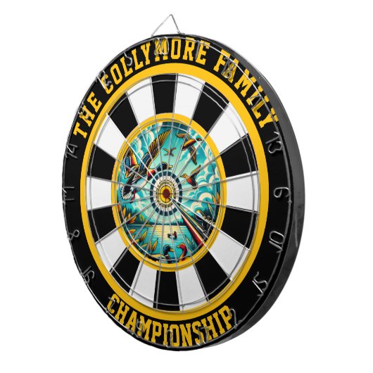 Enten im Flug Ziel Kunst Dartscheibe (Vorderseite rechts)