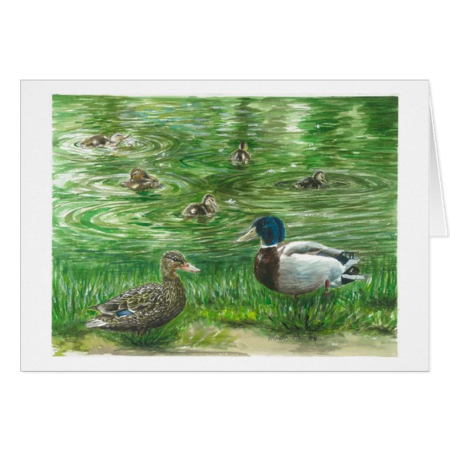 Enten im Glendoveer-Teich (Vorderseite (Horizontal))