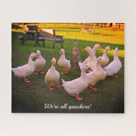 Enten im Park Funny Quackers Holiday Puzzle (Horizontal)