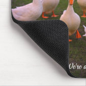 Enten im Park Funny Wir sind alle Quacker Mousepad (Ecke)