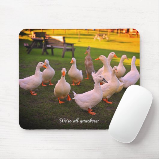 Enten im Park Funny Wir sind alle Quacker Mousepad (Mit Mouse)