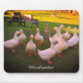Enten im Park Funny Wir sind alle Quacker Mousepad (Vorne)