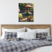 Enten im Teich Leinwanddruck (Insitu (Schlafzimmer))