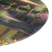 Enten im Teich Schneidebrett (Ecke)