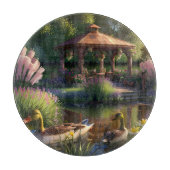 Enten im Teich Schneidebrett (Vorderseite)