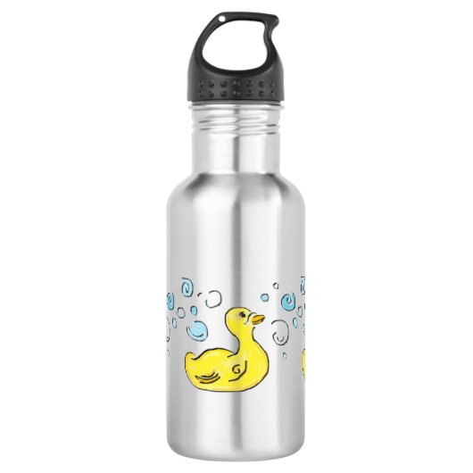 Enten in Blasen Edelstahlflasche (Vorderseite)
