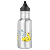 Enten in Blasen Edelstahlflasche (Rechts)