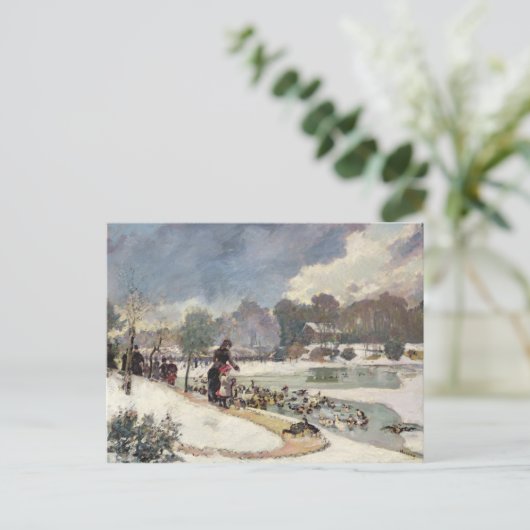 Enten in Bois de Boulogne Postkarte (Stehend Vorderseite)