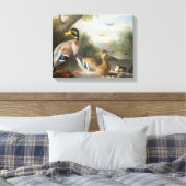 Enten in der Flusslandschaft Leinwanddruck (Insitu (Schlafzimmer))