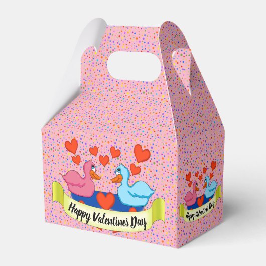 Enten in der Liebe Gefälligkeitskasten Geschenkschachtel (Vorderseite)