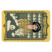 Enten in einem Kühlschrank-Magnet mit Zeile_C_4x6 Magnet (Horizontal)