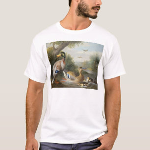Enten in einer Fluss-Landschaft T-Shirt