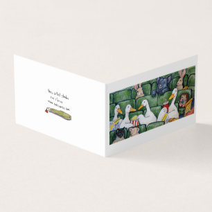 Enten in einer geklappten Karte