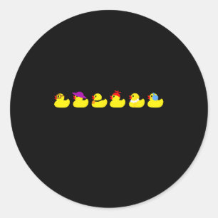 Enten In Einer Reihe Lustiger Wortwitz Dad Joke Sü Runder Aufkleber