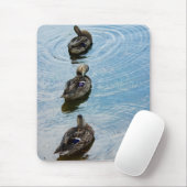 Enten in einer Reihe Mousepad (Mit Mouse)