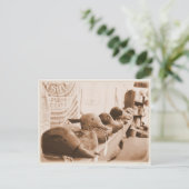 Enten in einer Reihe - Postkarte (Stehend Vorderseite)