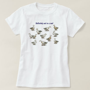 Enten in einer Reihe T-Shirt