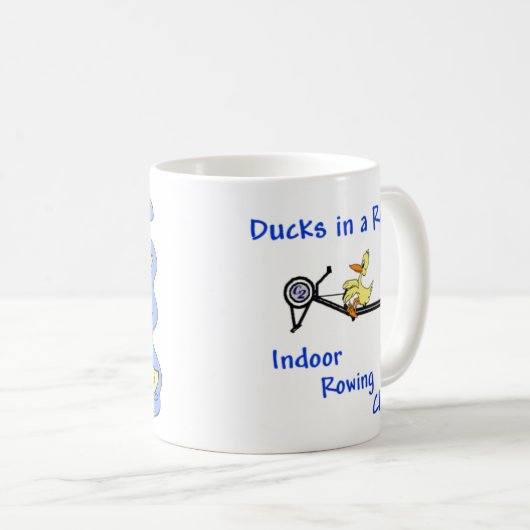 Enten in einer Reihen-Tasse Kaffeetasse (VorderseiteRechts)