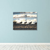 Enten in Folge Leinwanddruck (Insitu (Holzboden))