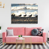 Enten in Folge Leinwanddruck (Insitu (Wohnzimmer))