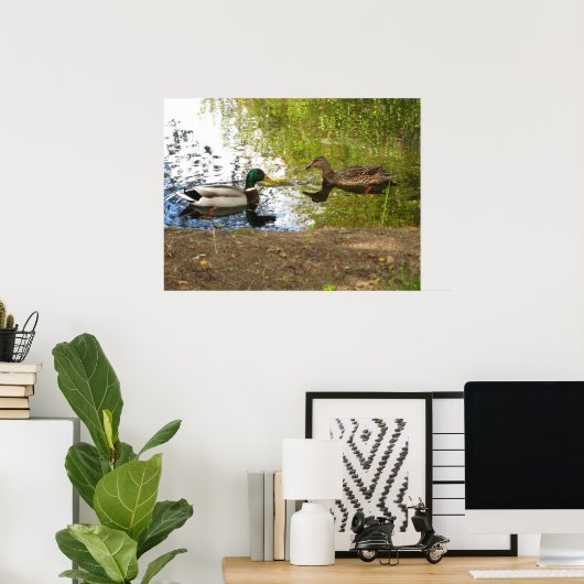 "Enten in Liebe" Poster (Heimbüro)