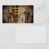 Enten-Jagd-Bindung Visitenkarte (Vorne/Hinten)