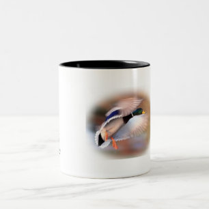 Enten-Jagd Drakestockenten-Kaffeetasse Zweifarbige Tasse