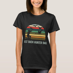 Enten Jagd Retro-Sonnenuntergang Grafik zeichn The T-Shirt
