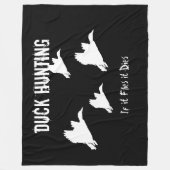 Enten-Jagd-Stockente draußen trägt Hobby-Männer Fleecedecke (Vorderseite)