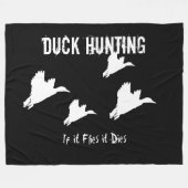 Enten-Jagd-Stockente draußen trägt Hobby-Männer Fleecedecke (Vorderseite (Horizontal))