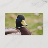 Enten-Jagd-Visitenkarte Visitenkarte (Rückseite)
