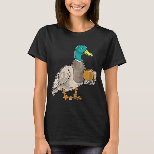Enten-Kaffeetasse T-Shirt (Vorderseite)