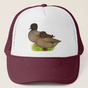 Enten: Khaki-Rufenten Truckerkappe