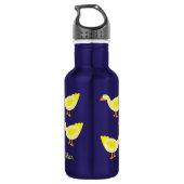 Enten Kinder Wasserflasche mit Name (Rückseite)