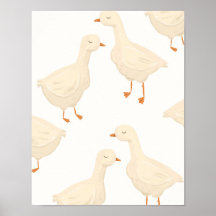 Enten-Kinderzimmer-Wandbild für Mädchen und Jungen