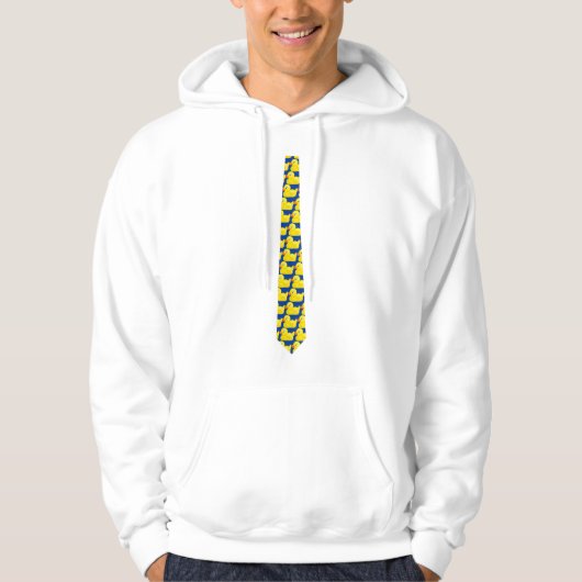 Enten-Krawatte Hoodie (Vorderseite)