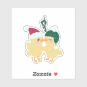 Enten küssen aufkleber (Blatt)