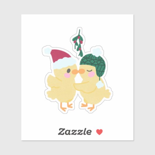 Enten küssen aufkleber (Blatt)