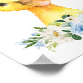 Enten, Landtiere, Blütenblumen, Junge Kinderzimmer Poster (Ecke)