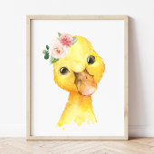 Enten, Landtiere, rosa Blume, Kinderzimmer von Mäd Bilderwand Sets