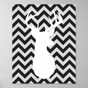 Enten, Lastwagen und Bucks Chevron Druck Set Poster