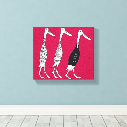 Enten Leinwanddruck (Insitu (Holzboden))