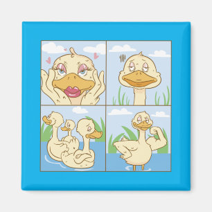Enten machen Niedliche Dinge : LIEBE Magnet