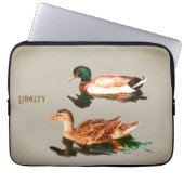 Enten mallards. Loyalität Laptopschutzhülle (Vorderseite)